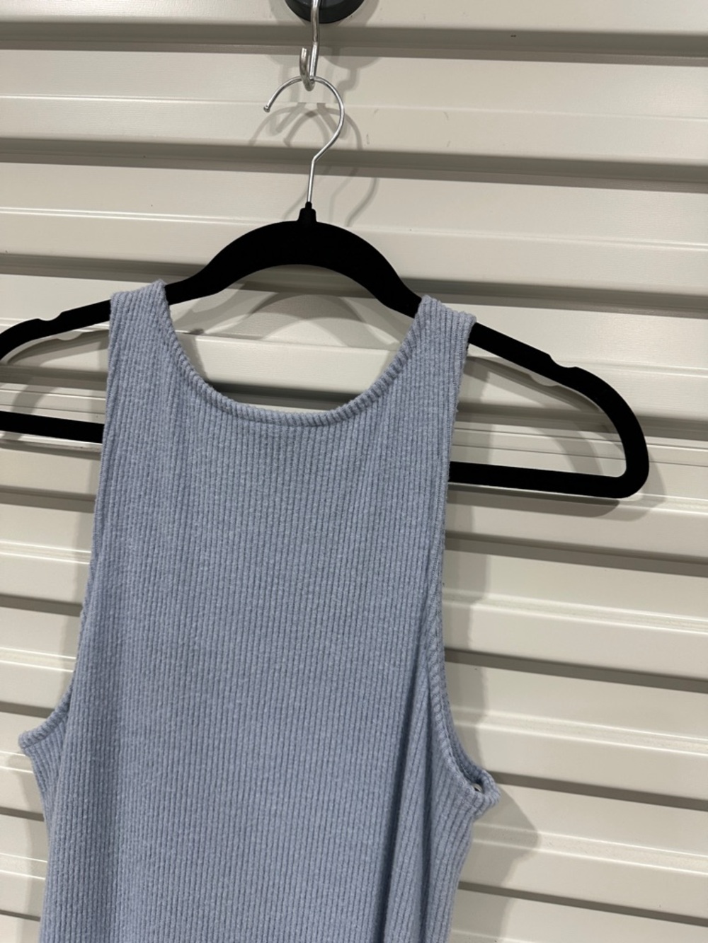 Universal Thread Light Blue Ribbed Tank Maxi Dress - Picture 9 of 10